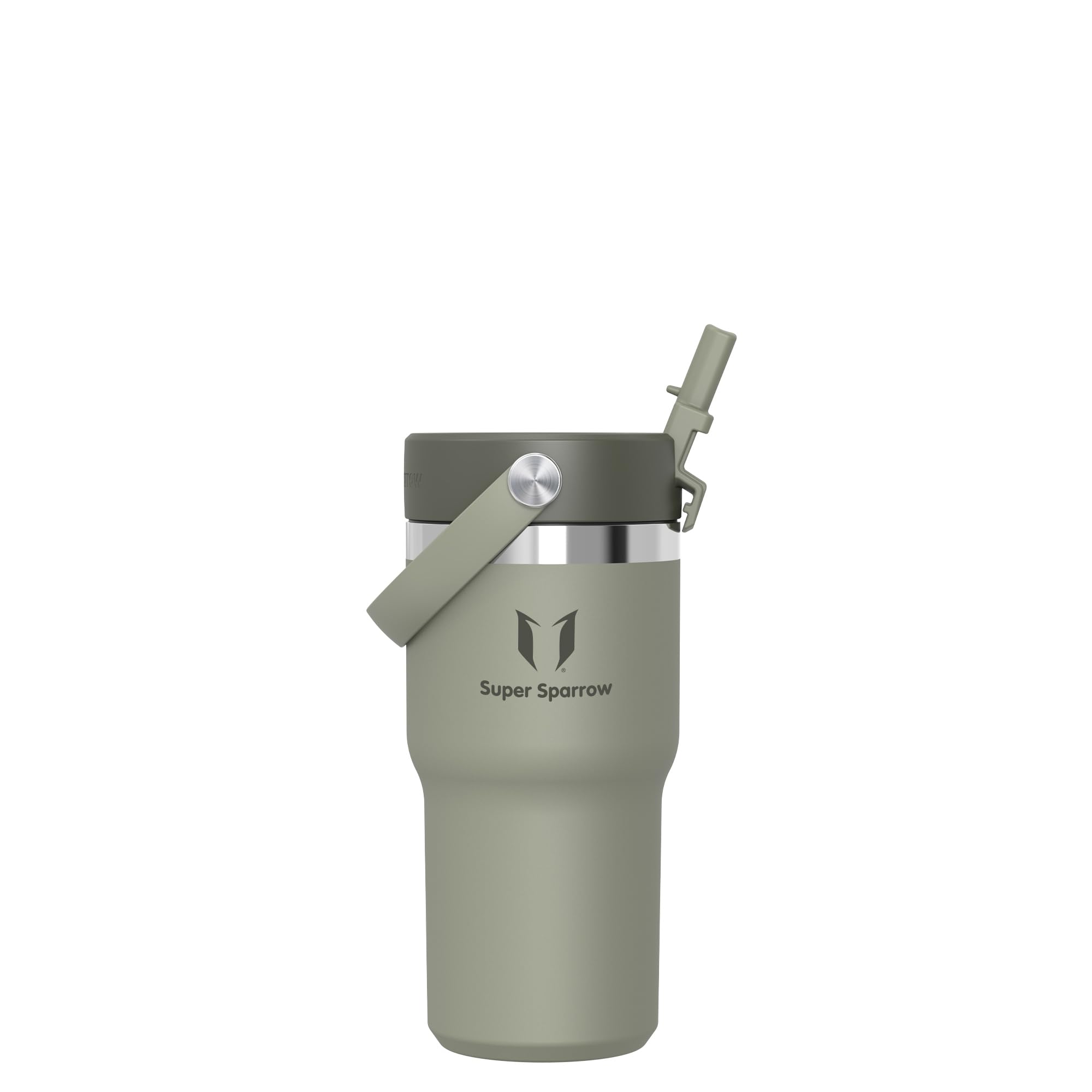 Sparrow Stainless Steel Drinking Bottle - Twistpath Thermos Flask with Flex Straw Lid - 900 ml - BPA-Free Thermal Mug  Leak-Proof Thermos Flask - Compatible with Standard Car Drink Holders