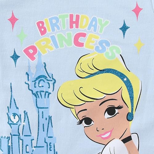 Image of Disney Princess Moana Frozen Birthday Girls T-Shirt for Toddler Big Kids