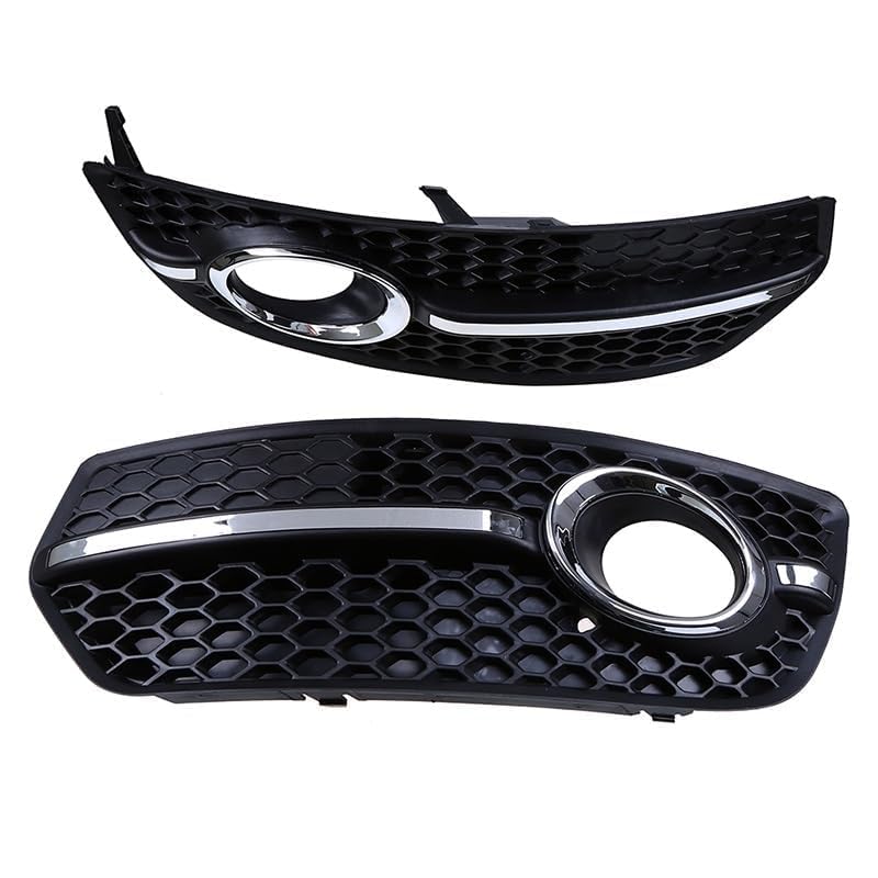 2 Pezzi Griglia Fendinebbia per Auto per Audi Q5 8R MK1 Pre-facelift 2008 2009 2010 2011 2012, Griglie Fendinebbia per Paraurti Anteriore Inferiore Auto Copertura del Telaio del Fendinebbia Auto