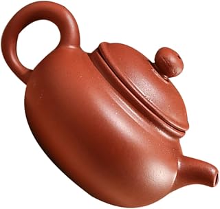 FUNNETOYU tetera de arcilla morada adulto té para casa teteras para el té teteras hechas a mano accesorios de té de kung fu teteras individuales tetera pequeña tetera china Marrón claro