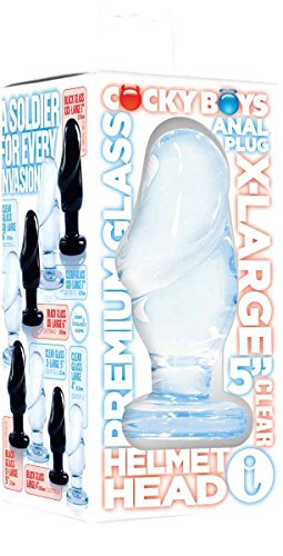 Icon Brands Cockyboys Helmet Head, XL, Clear