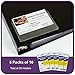 C-Line Self-Adhesive Business Card Holders, Top Loading, 2 x 3.5 Inches, Clear, 5-Packs (70257-5)