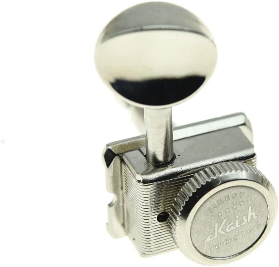 6 Inline Vintage Style Locking Tuners Guitar Tuning Keys Pegs Lock Guitar Machine Heads Fits Strat Tele Guitars Nickel