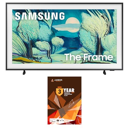 Image of Samsung QN55LS03FAFXZA 55 Inch The Frame QLED 4K Art Mode Vision AI Smart TV with 3 Year Amber Protection Plan (2025)
