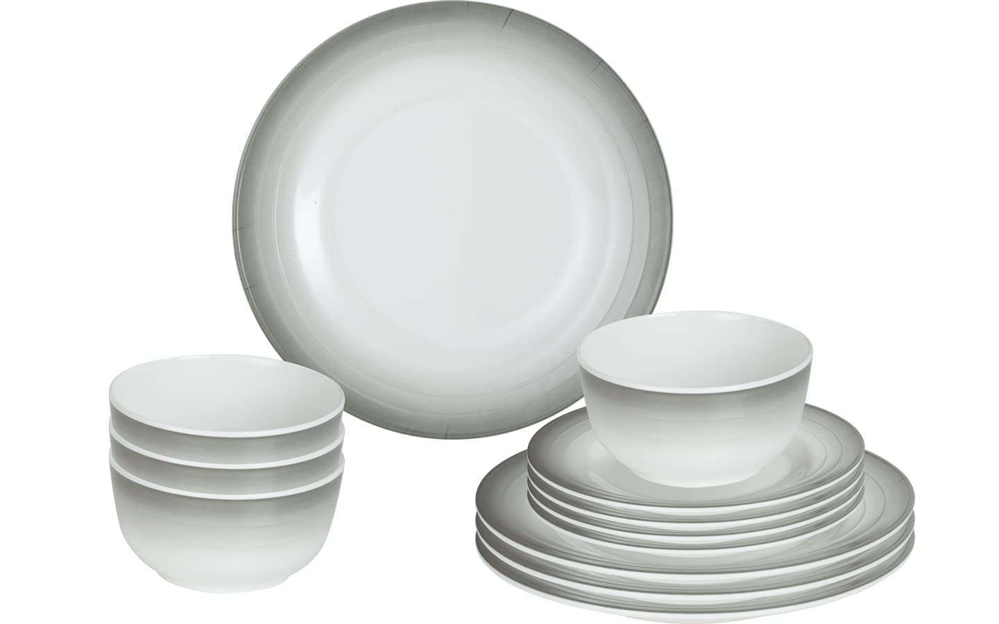 BRUNNER 0830148N.C5S Campinggeschirr Set für 4 Personen, Midday Astralys, 12 Stück