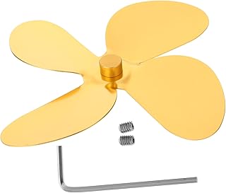Levemolo 1 Set Fireplace Fan Blades Silent Fan Heater Fireplace Small Ceiling Fan Fireplace Blower Replacement Ceiling Fan Blades Red Fan Fireplace Fan Blades Fan Accessory Gas