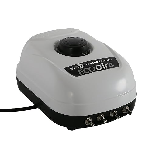 EcoPlus 253 GPH 4-Outlet Air Pump (6.5W, Aquarium & Hydroponics)