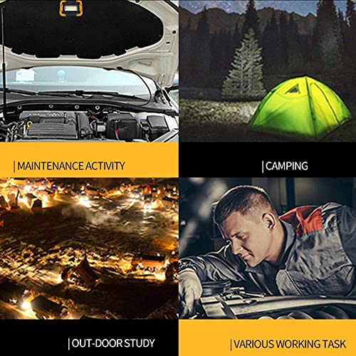 Yxqua Rechargeable Work Light, 30W Led Portable Flood Light, Super Bright Ip65 Waterproof With Usb Power Bank,180° Adjustable Stand For Job Site Lighting Outdoor Camping Emergency Car Repairing #TOP4