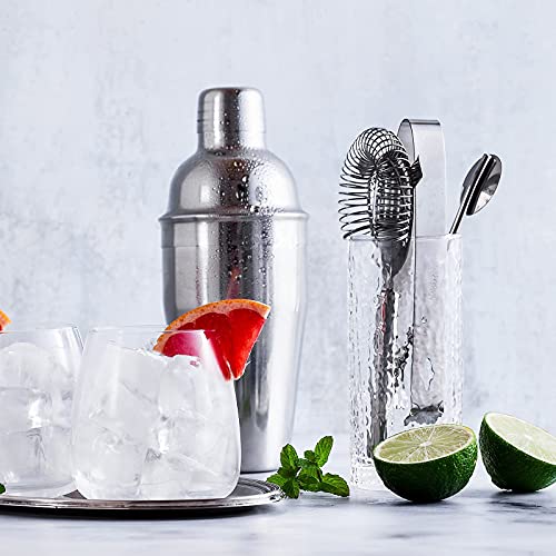 MoYouno 5-delige cocktailset, cocktailshaker 550 ml, 304 roestvrijstalen staafgereedschapsset, barman-set… - Afbeelding 4