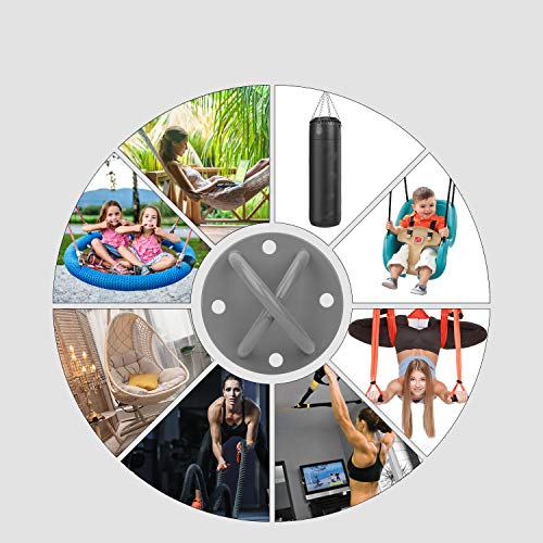 2-Packs-4-Holes-Yoga-Ceiling-Anchor-Hooks-Wall-Ceiling-Mount-Bracket-for-Suspension-Straps-Indoor-or-Outdoor-Suspension-Trainer-Body-Weight-Strength-Training-Systems