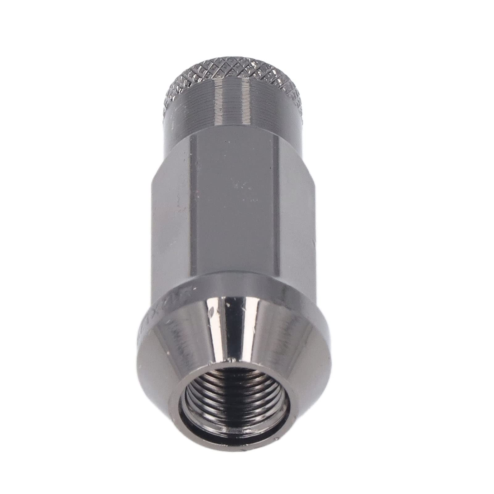 Tuercas, Fydun Universal 20 Piezas M12x1.25 Metal Tuercas de Rueda con Manga de Llave(Negro)