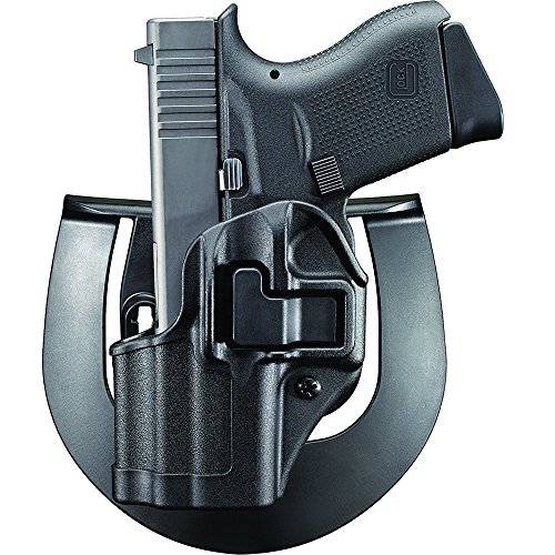 BlackHawk Serpa CQC Belt Loop and Paddle Holster For Glock 19/23/32/36 - Left Hand, Black