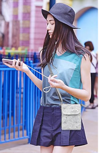 Roomy Cell Phone Purse Wallet Canvas Small Crossbody Purse Bags with Shoulder Strap For Women teen girlsl2