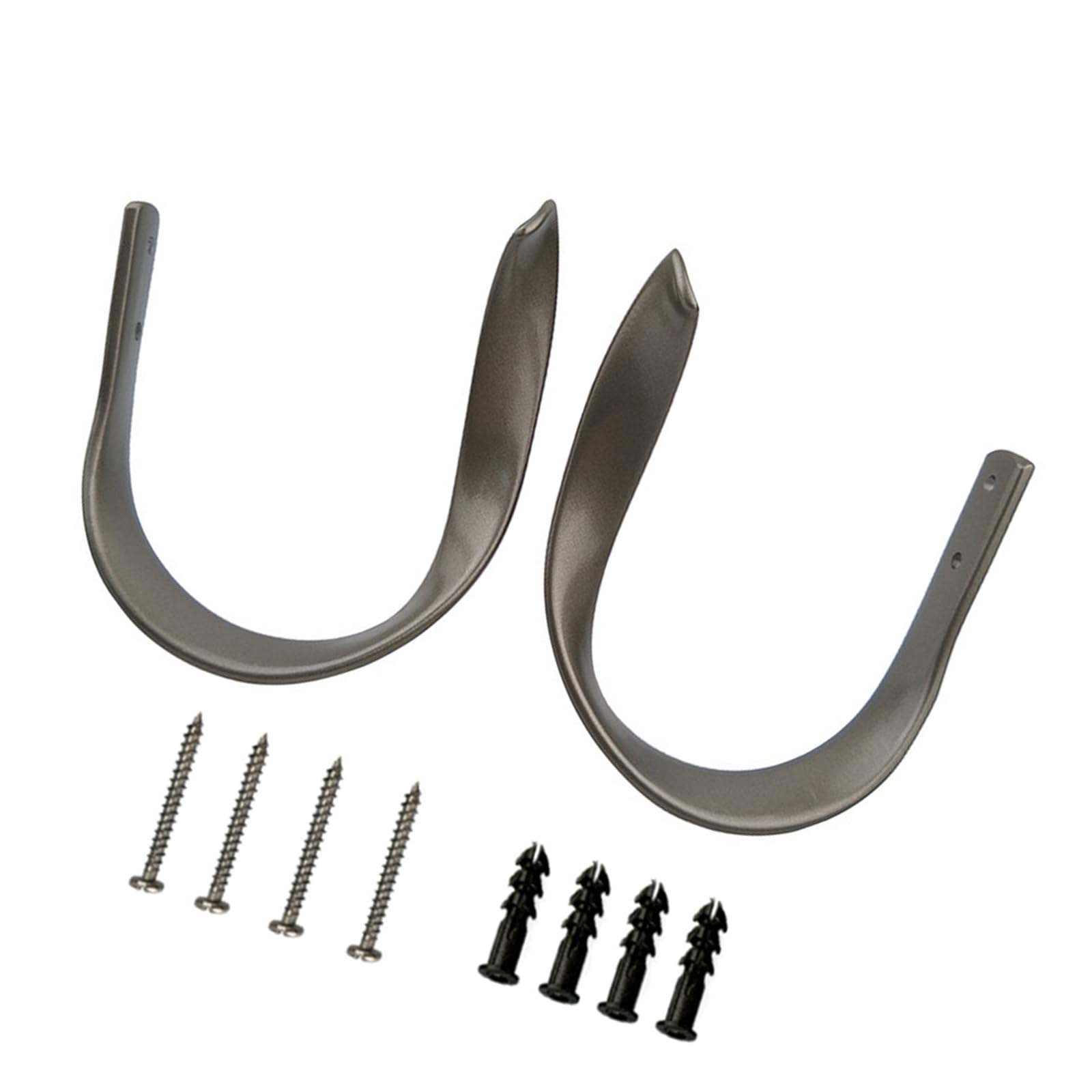 GTYLF Fashionable Metal Curtain Holdbacks 2Pieces Wall Mount Drapery Tiebacks Curtain Hooks Enhances Your Window Tiebacks Hooks
