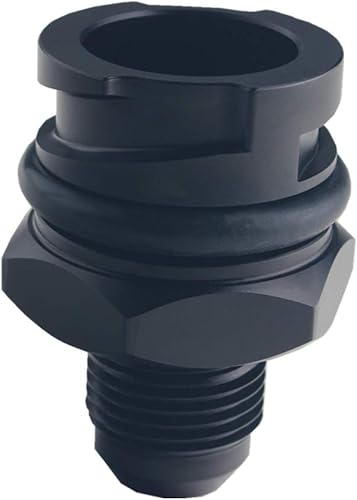 Miniatura 2 de DEWHEL LSX LS1/LS6/LS2/LS2/LS3/LS7 Tapa de válvula negra Billet Tapa de aceite w/-10 una compatibilidad de montaje