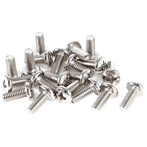 20 Pieces Computer TV LCD Monitor Stand Bracket Mounting Screw M4x10mm Cover