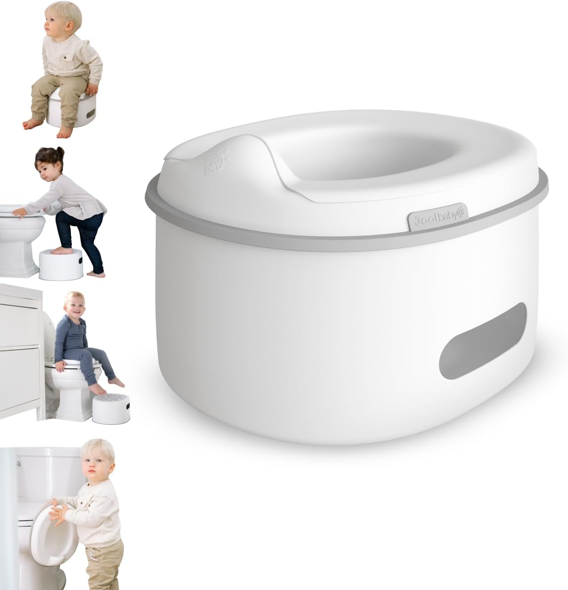 Milestone 4-in-1 Potty – Includes Toddler Potty Chair, Potty Training Seat, Step Stool & Urinal – Easy to Clean & Store