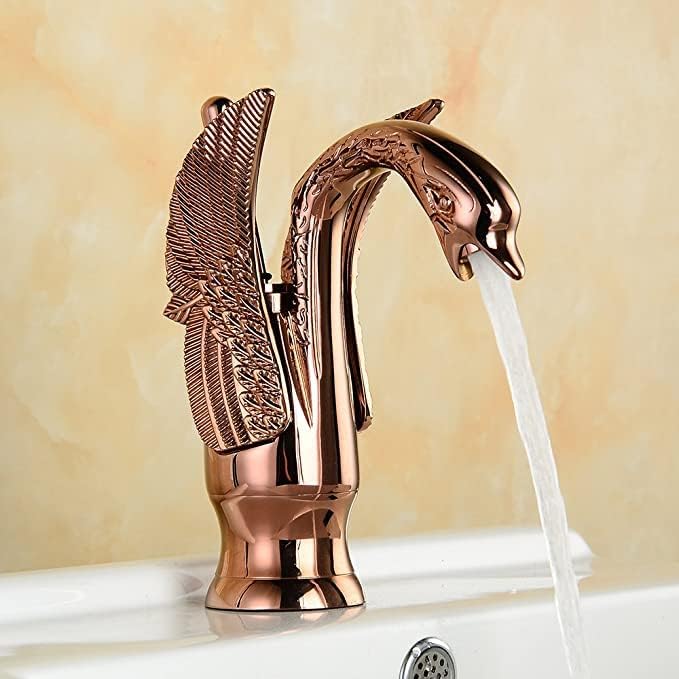B Backline Brass Swan Neck Basin Mixer Tap, Hot & Cold Water, Single Handle, Pillar tap for wash Basin Waterfall Design, for Bathroom & Living Room (Rosegold Short Body) (B0D6RJXXS1) Amazon Price History, Amazon Price Tracker