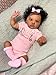Zero Pam Black Reborn Baby Dolls-20 Inch Lifelike Baby Doll African American Babe Newborn Doll with Soft Cotton Body Real Life Silicone Babe That Look Real with Accessories for Kids 3+