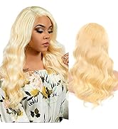 613 Body Wave Lace Front Wigs Human Hair Blonde Lace Front Wigs 13x4 Transparent Lace Front Wigs ...