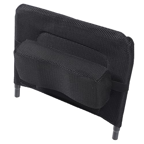 NOLITOY 1 Set Manual Wheelchair High Back Mesh Accessories Toilet Chair Seniors Office Chair Headrest Removable Wheelchair Backrest Extension Adjustable Thickened Carbon Steel Back Cushion