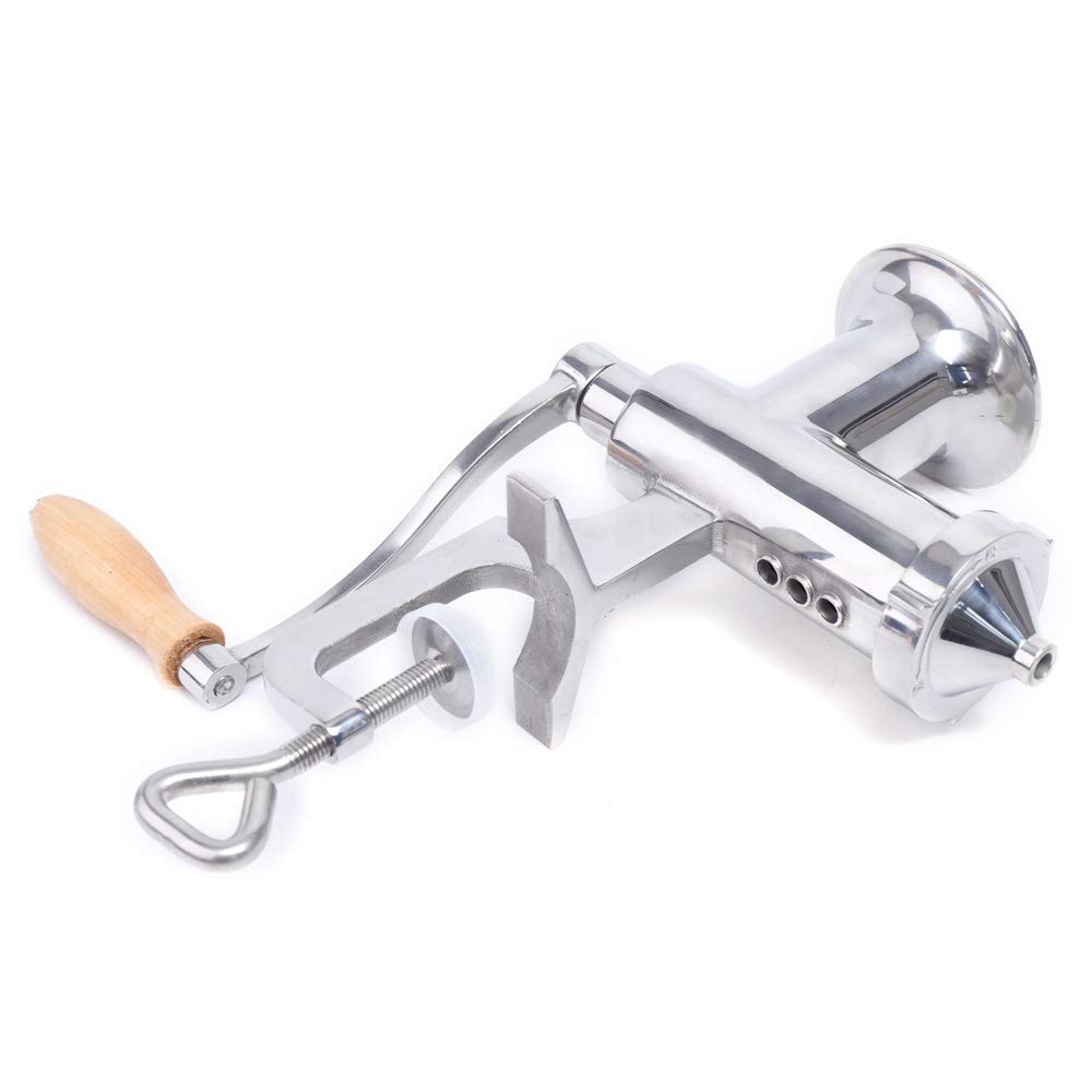 Extracteur de jus manuel en acier inoxydable - Presse-agrumes - Presse-agrumes - Avec pince à vis pour montage sur table - Pour herbe de blé et légumes à feuilles