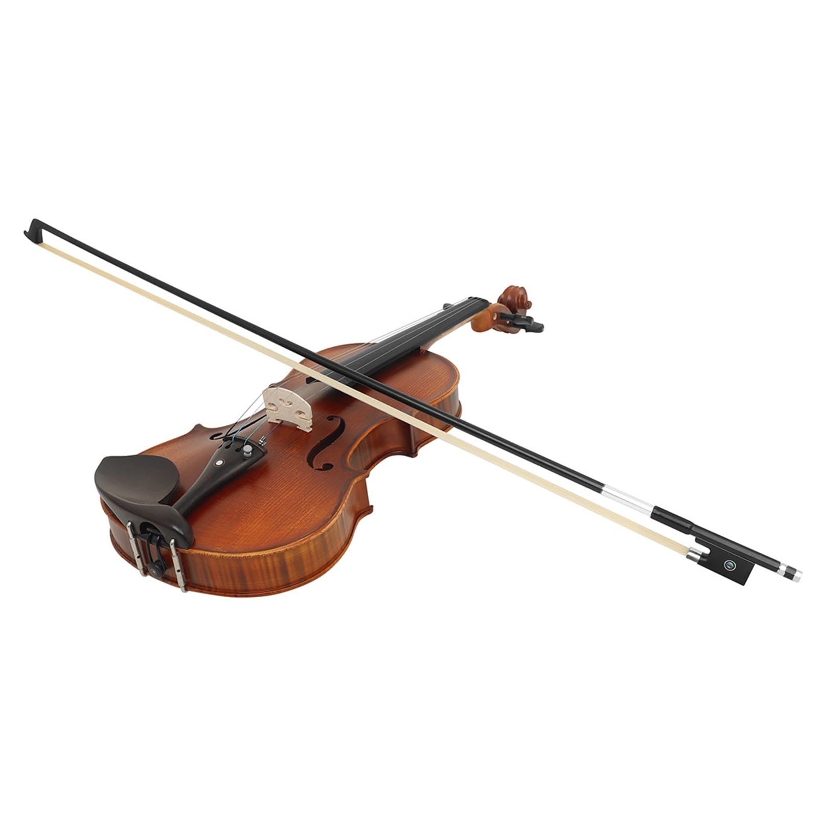 Archet Violon Archet de violon composite en fibre de carbone 4/4 arc octogonal en queue de cheval naturelle
