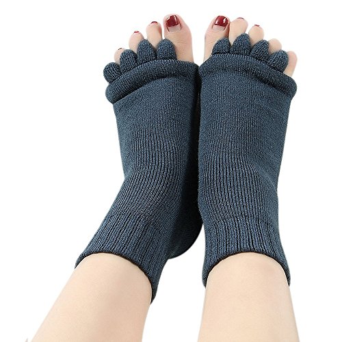 Telshopjapan 足指セラピー 5本指 ヨガ ソックス マッサージ 指なし 血行促進 むくみ解消 ルーム 靴下 快眠 冷え取り 男女兼用 10色 ネイビー 1 Amazon 楽天 ヤフー等の通販価格比較 最安値 Com