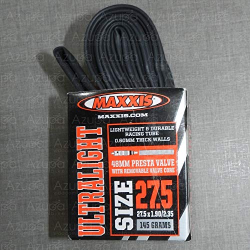 Câmara Maxxis Ultralight 27.5x1.90/2.35 Válvula Presta 48mm Preto