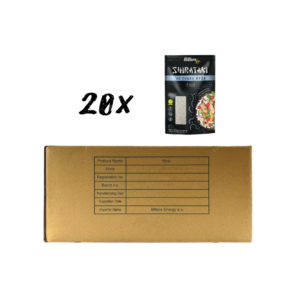 Bitters Pasta di Konjac Shirataki - Riso - 20x200g