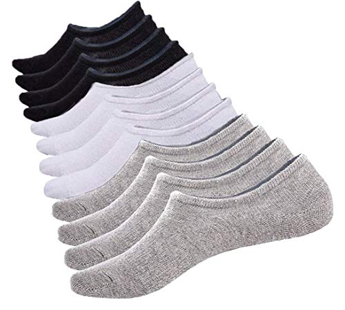 6 Pairs No Show Socks Women and Men Anti-slid Low Cut Cotton Liner Sports Casual Socks (6 Pairs_mix of Colors)