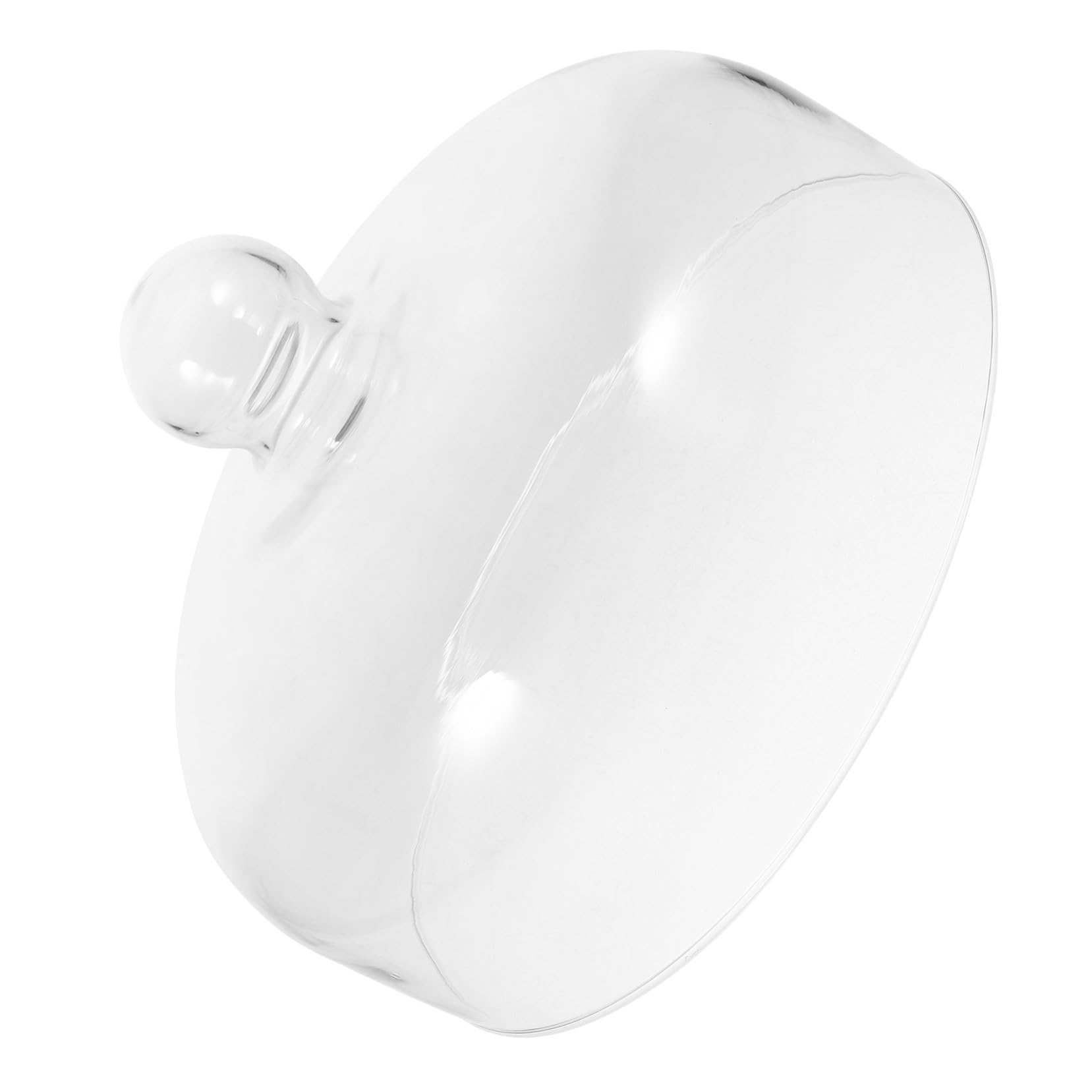 Cubierta de Vidrio para Pasteles y Postres Asa Cómoda, Protección Transparente para Mantener la Comida Limpia y Hogar