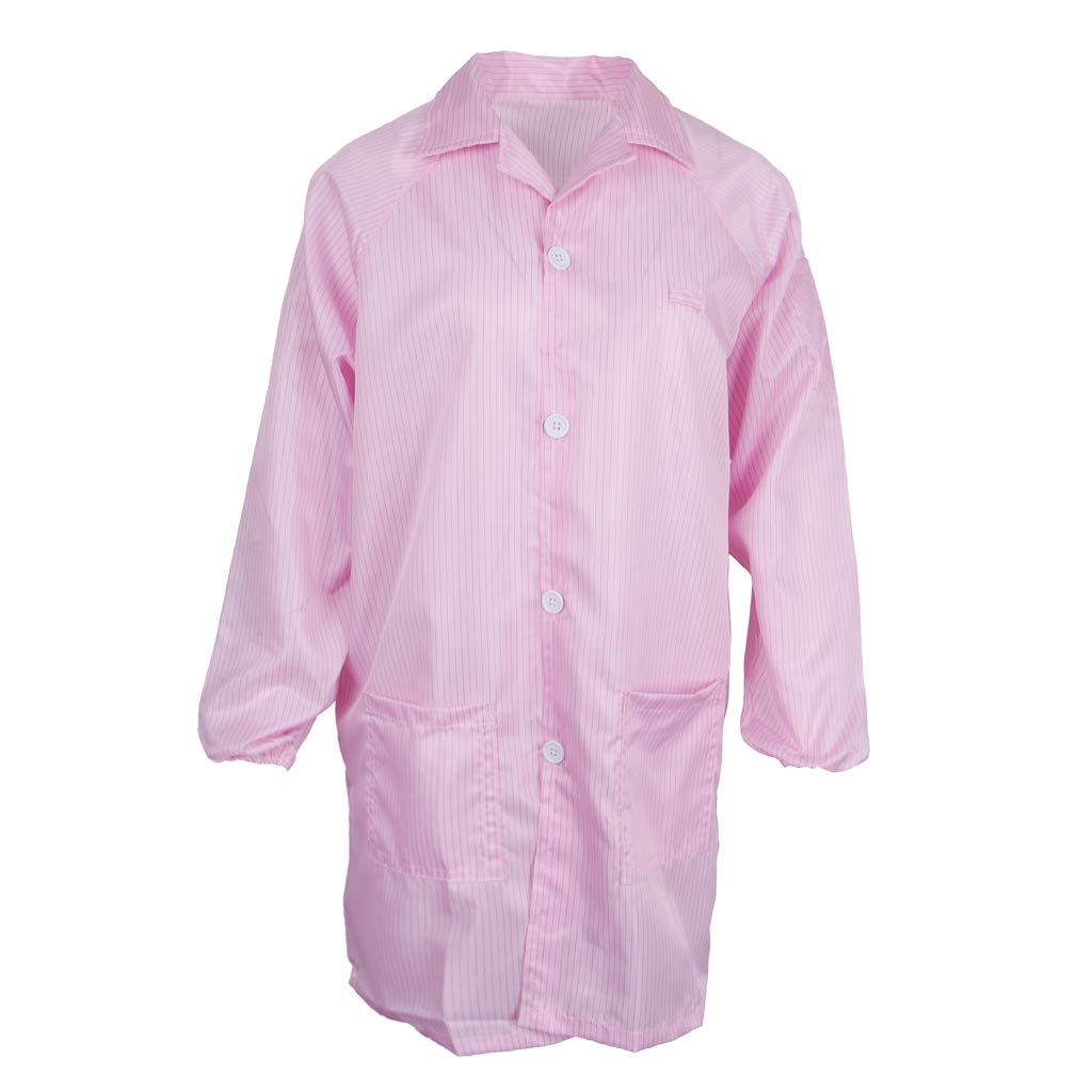loom tree ESD Anti-Static Premium Lab Jacket Coat Women Medical Clothing Pink S-picture-46
