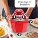Americana EIM-1400R 1.5 Qt Freezer Bowl Automatic Easy Homemade Electric Ice Cream Maker, Ingredient Chute, On/Off Switch, No Salt Needed, Creamy Ice Cream, Gelato, Frozen Yogurt, Sorbet, Recipe Book