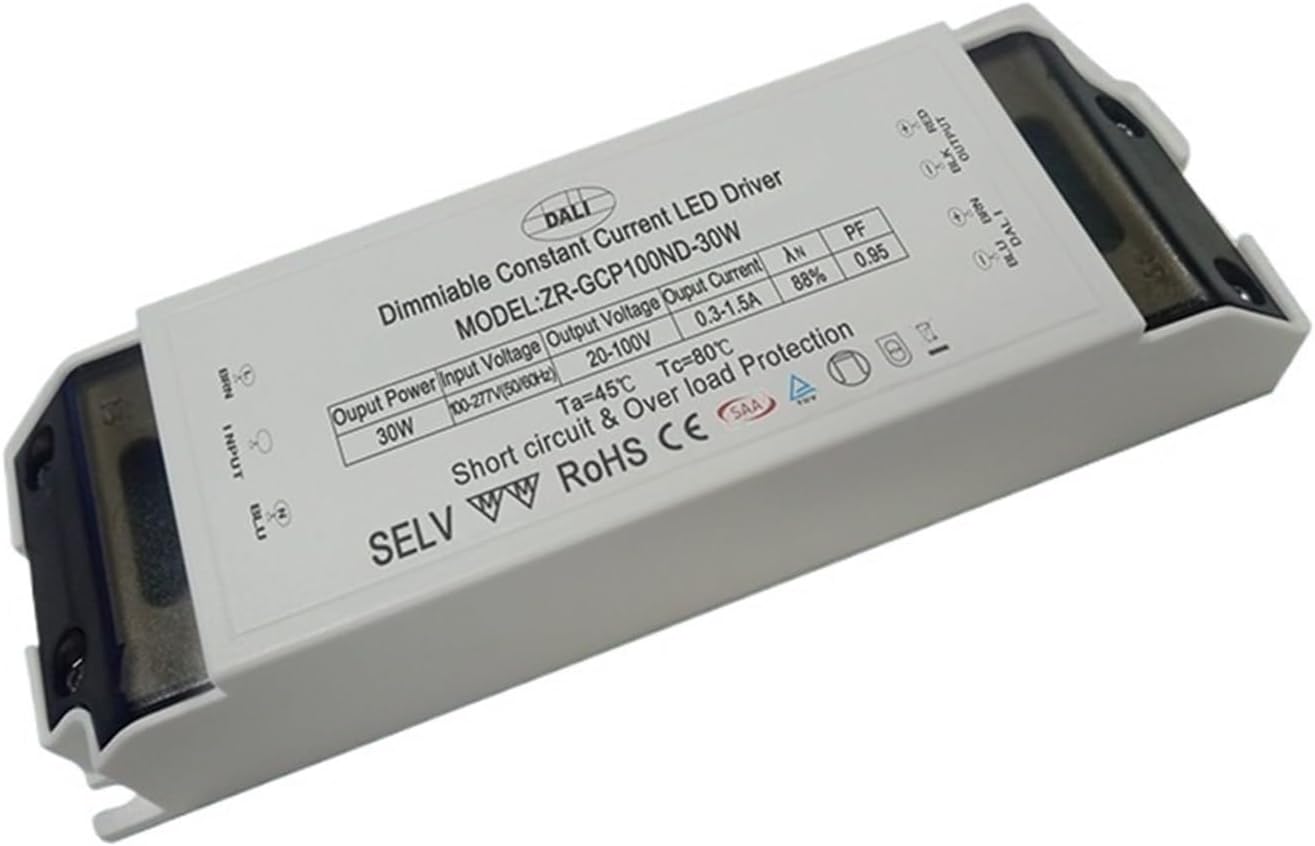 dimming Power Supply 30W Panel Light DC Drive Power Supply LED Ceiling Light Constant Current Low Voltage Switching Power Supply ZR-GCP42ND-30W