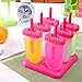 6 Popsicle Molds Bpa Free, Popsicle Molds Tupperware, Easy To Use, Homemade Popsicle Molds in 2 colors,Popsicle Maker, Popsicle Maker Bpa Free,6 Popsicle Maker 100% GUARANTEED+FREE RECIPE EBOOK (Pink)