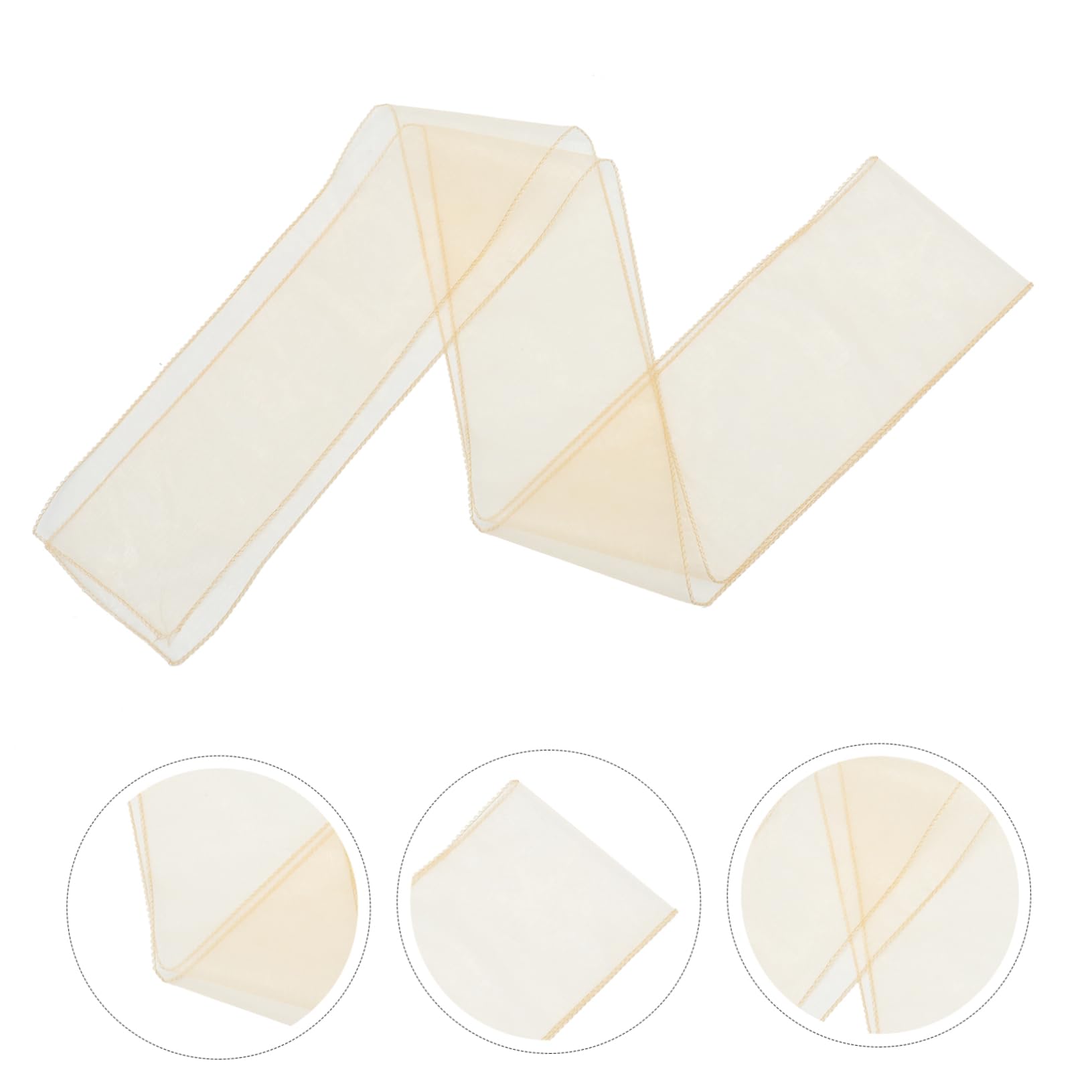 25 Fasce in Pezzi Oro Organza per Sedie per Schienale