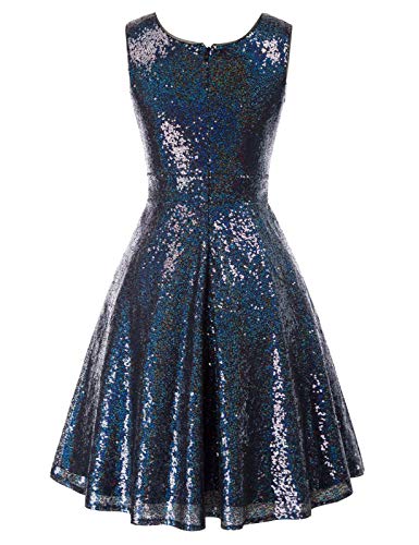Image of GRACE KARIN Women's Sparkly Sequin Cocktail Dresses Formal Prom Party A Line Dresses Wedding Guest Glitter Midi Dress