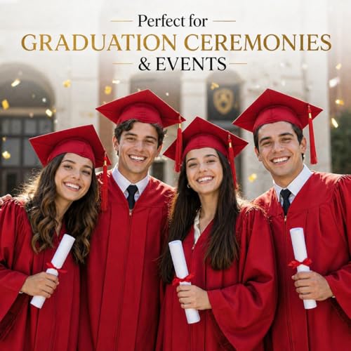 Image of Raj Costume Graduation Gown, Cap & Sash Set for Kids & Adults | Matte Polyester Academic Convocation Dress | Graduation Ceremony Robe for School, College & University Degree Day