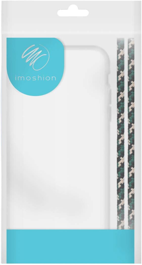 iMoshion Compatible with iPhone SE (2020), iPhone 8, iPhone 7 Mobile Phone Chain - Case with Strap for Hanging - Transparent Case Mobile Phone Case with Chain in - Silicone Edge and Corner Protection