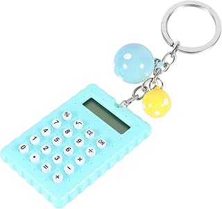 TEHAUX Calculadora De Bolso Mini Calculadora Eletrônica Calculadora Simples Calculadora Pequena Calculadora Portátil Desenhos Animados Chaveiro Calculadora Com Fivela Chave Saco De