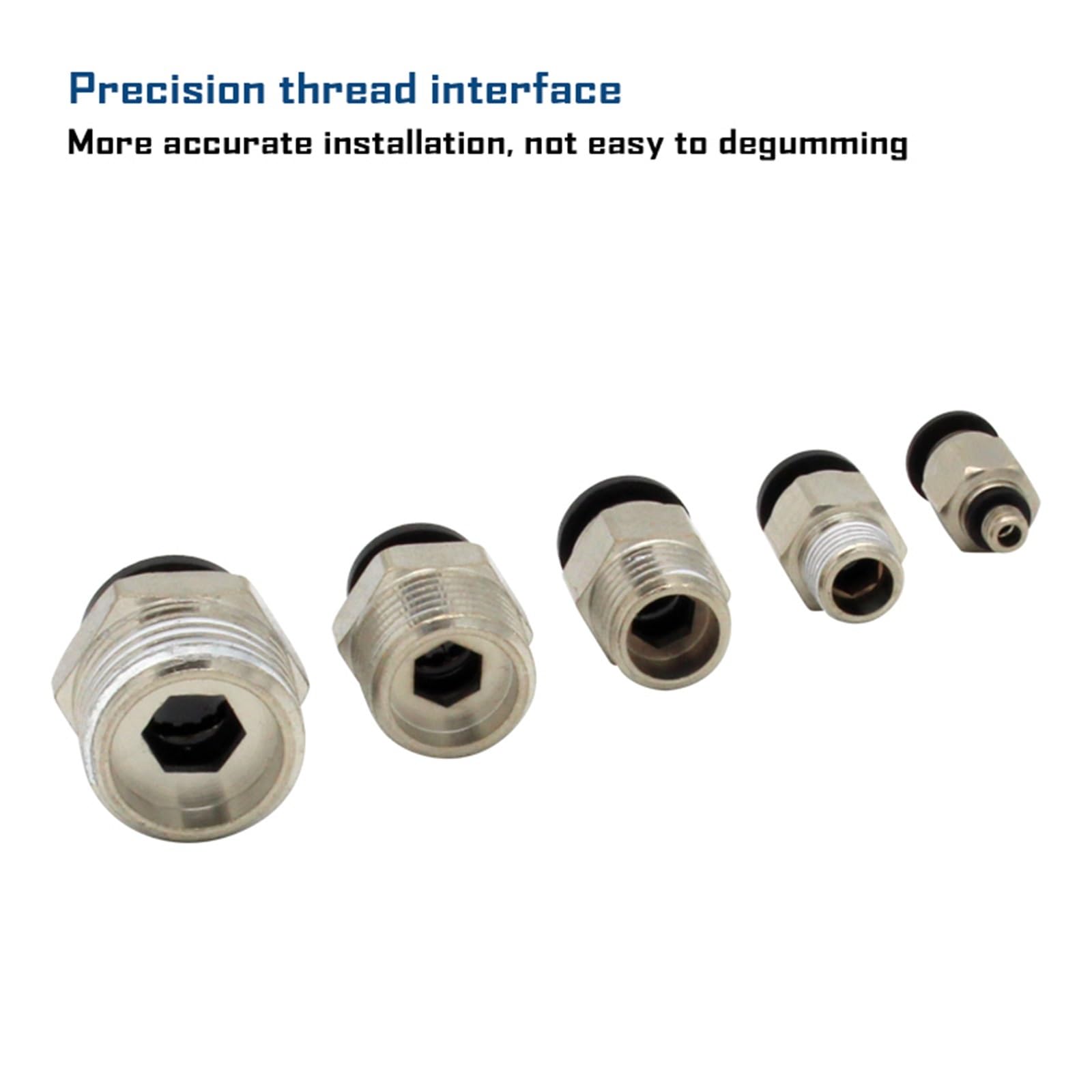 Raccordo pneumatico connettore aria PB 4 mm 6 mm 8/10 mm filettatura 1/8 1/4 3/8 1/2 raccordi per tubi (10-04)