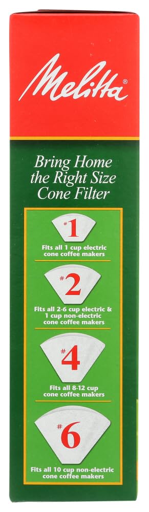 Melitta 624102 #4 White Coffee Filters 100 Count