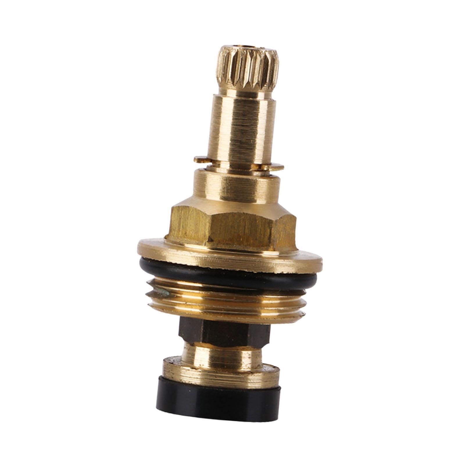TWISAXC Reliable Brass Tap Valve Spool Cartridge Wear-Resistant with O Rings for Easy Installation Faucet Cartridge Valves is Easy to Install Hot and Cold