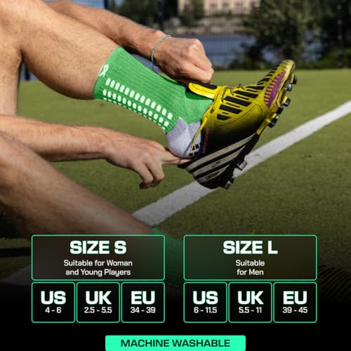 Image of Lux Dual Grip Soccer Socks for Men & Women - DualGrip Engineered for Performance & Comfort - Anti-Slip Grip Socks for Soccer
