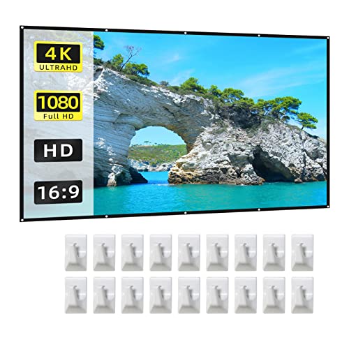 Pantalla de proyector de 150 pulgadas sin arrugas para ver películas
