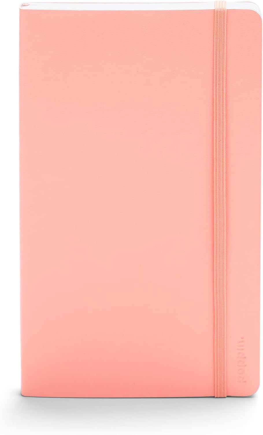 Poppin Medium Journal Notebook, Soft Cover Notebook for Journaling & Writing, 8.25 x 5 inches, 192 Pages, Ruled/Lined (Metallic Gold)