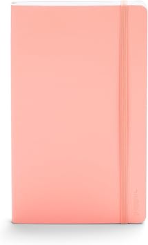 Poppin Medium Journal Notebook, Soft Cover Notebook for Journaling & Writing, 8.25 x 5 inches, 192 Pages, Ruled/Lined Blush Pink