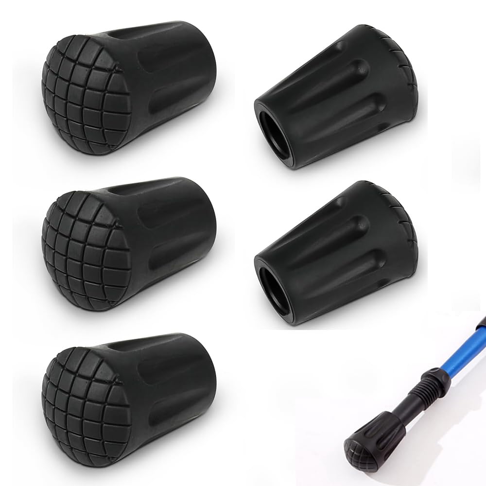 Amazon | トレッキングポール 5個セット ラバーキャップ 登山