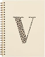 Vista 75 de Bnwepo Initial Leopard Letter T Notebook Journal, Preppy Bow Monogrammed Monogram Gifts for Women, Monogram Notebook Journal, Personalized Notebook